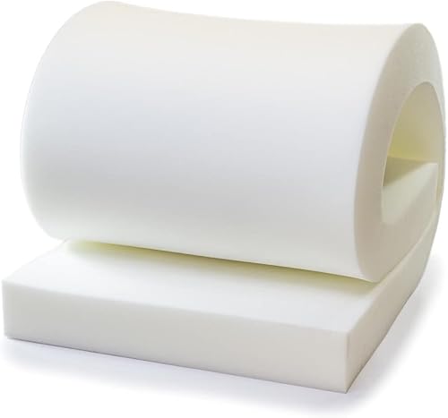 AK TRADING CO. Cojín de espuma para tapicería, lámina de espuma de alta densidad, fabricado en EE. UU., 4 x 30 x 72 pulgadas