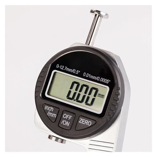 Micrómetro digital medición espesor 12.7mm LCD grande miniatura 3