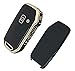 vurbemes TPU Car Protector Key Fob Cover Case with Chain for Kia 2020-2022 Soul 2019-2021 Forte 2020-2021 Telluride K5 2021-2022 Seltos NIRO Sportage Sorento Smart Remote Key Fob (Black)