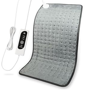 DIZA100 Heating Pad with Auto Shut Off, Fast Heating Technology, Machine Washable, Soft Flannel Safe Electric Heat Pad for Body Relaxation