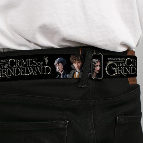 Buckle-Down Belt Seatbelt Buckle Fantastic Beasts the Crimes of Grindelwald 3 Character Pose Mens Womens Kids Adjustable4