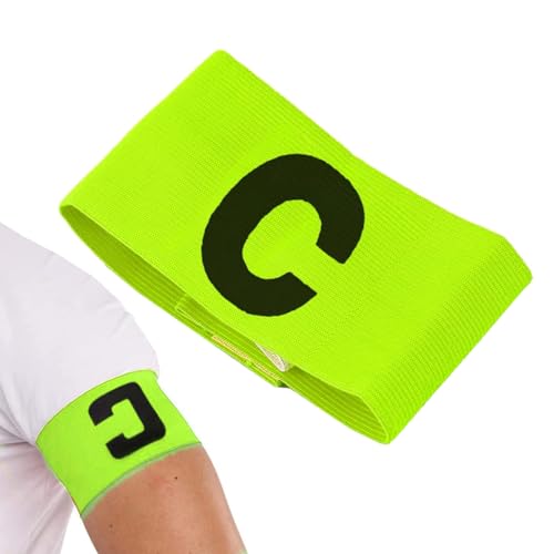 ZYBHMJE Fascia elastica da capitano per adulti e ragazzi, fascia da braccio regolabile per calcio, hockey, rugby, ecc