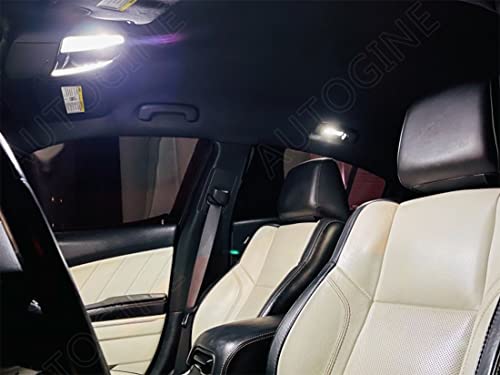 Kit de luces LED interiores blancas AUTOGINE 16 piezas miniatura 4