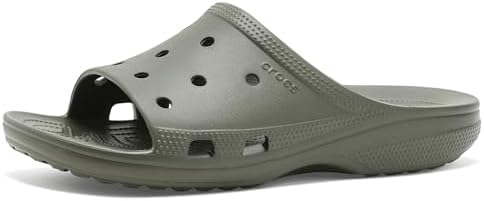 Crocs Classic Saturday Slides, Dusty Olive, 15