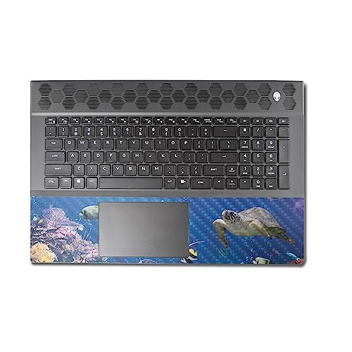 Image of MightySkins Carbon Fiber Skin Compatible with Alienware M18 R1 (2023) Full Wrap Kit - Reef Life | Protective, Durable Textured Carbon Fiber Finish | Easy to Apply & Change Styles | Made in The USA