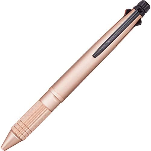 uni Jetstream 4&1 Metal Edition, 0.5mm Ballpoint Pen (Black, Red, Blue, Green) and 0.5mm Mechanical Pencil, Pink Gold (MSXE52000A05.74)