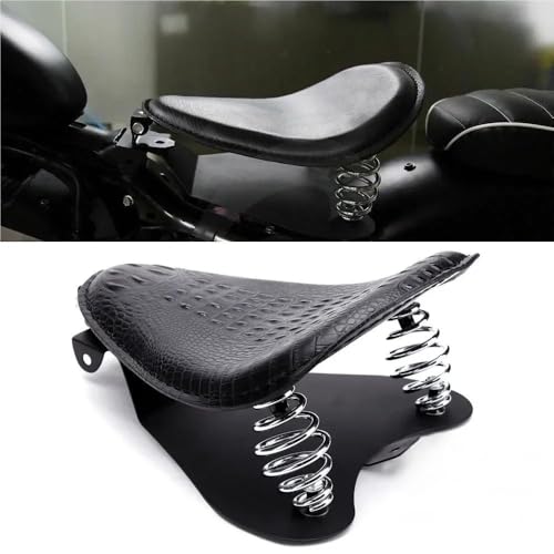 Asiento de cocodrilo para motocicleta Shadow 700 con base individual custom 7