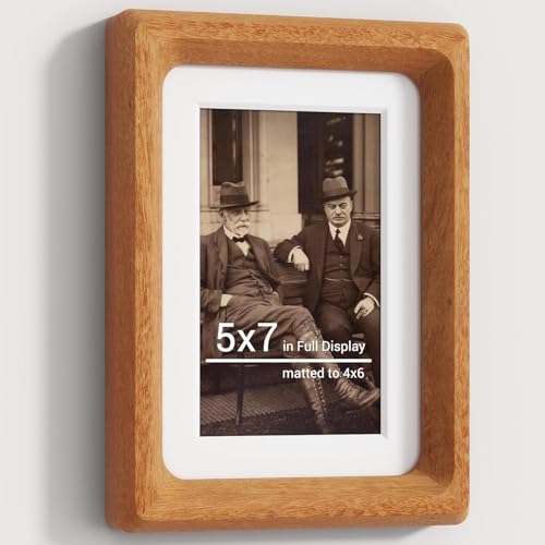Solid Wood Photo Frame with Tempered Glass