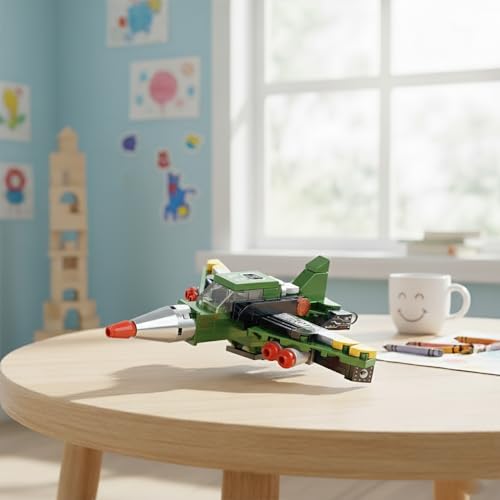 Image of STEM Armored Vehicle Building Blocks Set (97 Pcs) | DIY Lightning Fighter Jet Toy for Kids 7+ Years (Boys & Girls) | Educational Construction | Creativity & Action Play Toy