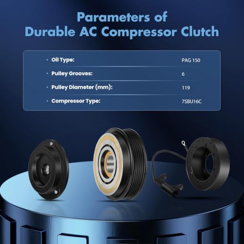 Image of ECCPP A /C Compressor Clutch 1998-2002 for Mercedes-Benz CLK320 ML320 3.2L
