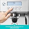 CASABREWS Machine à café Expresso avec Température réglable, 20Bars de Pression Machine Expresso avec Écran LCD, Cafetière Expresso Pour Café Moulu, Machine à Espresso et Cappuccino, Réservoir de 2.2L