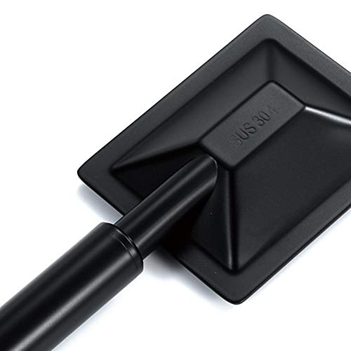Pommeau de douche noir anticalcaire pour éliminer les jets bouchés et ternes - 2