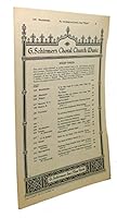 G. SCHIRMER'S CHORAL CHURCH MUSIC B071P12F74 Book Cover