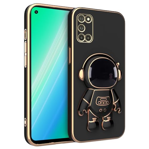 Image of for Samsung Galaxy A31 Case Cute 3D Astronaut Stand Design Camera Protection Shockproof Soft Back Cover (Pink, for Samsung Galaxy A31)