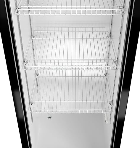 Image of KoolMore 17 in. Slim Commercial Merchandiser Display Refrigerator 7 Cu. Ft. in Black, ETL Listed (KM-MDR-17S)