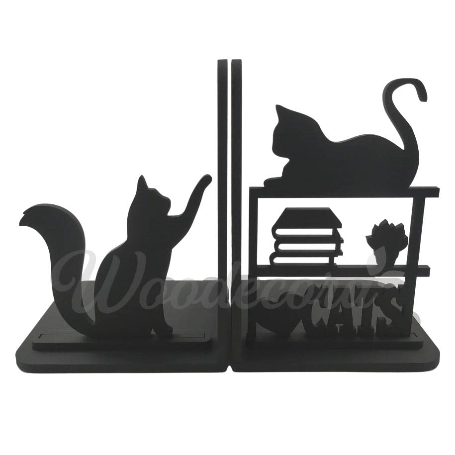 Aparador de livros gato