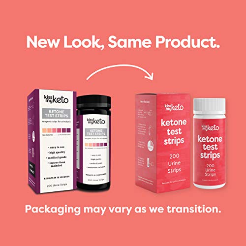 Kiss My Keto Strips — 200 Ketosis Test Strips For Low Carb Diets | Extra Long, Medical Grade Keto Urine Testing Strips | Keto Sticks For Ketone Urinalysis — Accurately Measure & Monitor Ketone Levels #TOP7