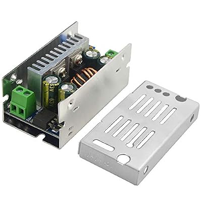 15A Dc-Dc Adjustable Module 200W 8-55V Input 1-35V Output High Power DC Pressure Regulating Board Constant Current Regulator Converter with Aluminum Shell