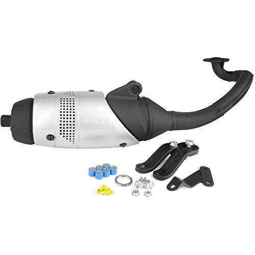 Pot echappement LeoVince Touring 5513 pour scooter Peugeot Vivacity Speedfight et Elyseo