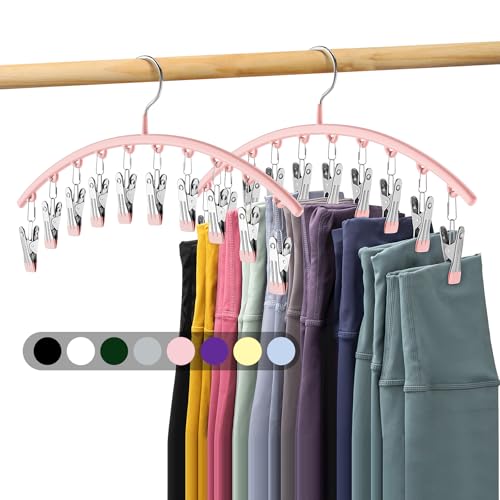 Legging Organizer for Closet, Metal Yoga Pants Hangers 2 Pack w/1...