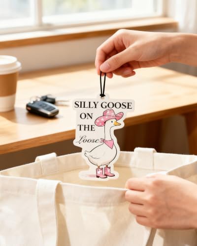 Image of Car Air Freshener 5-Pack, Funny Western Animal Hanging Car Scents | 5 funny Western animal designs with jasmine, hyacinth, freesia, sea and bluebell scents for rearview mirrors