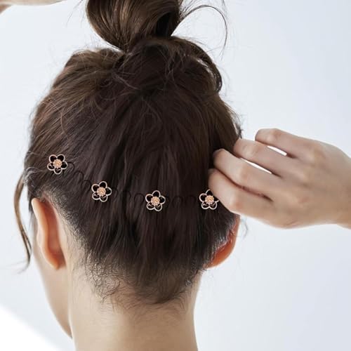 Image of Stretchy U-Shape Invisible Hair Clips - Flexible Hair Finishing Comb & Styling Tool for Secure Hold and Cute Hairstyles