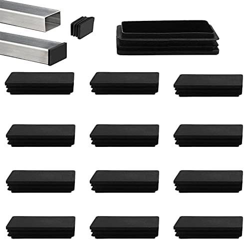 4 Tappi In Plastica Neri 100x100mm Per Tubi Quadrati - Protezione Pavimento, Anti-Rumore Per Sedie E Mobili - Foto 11