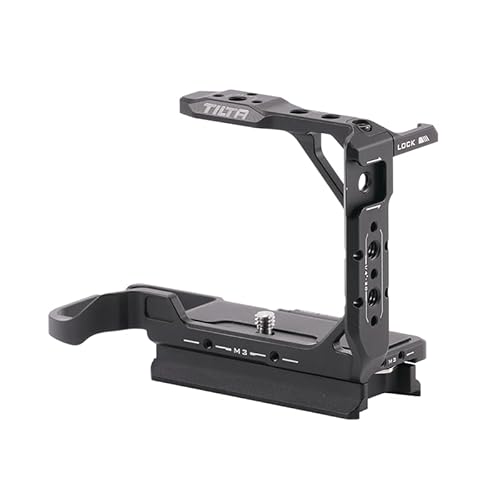 TILTA Gabbia per Mezza Fotocamera Compatibile con Sony ZV-E1 con Ricevitore Cold Shoe Guida NATO Filettature M3 per Supporto Obiettivo e da ¼-20 con Punti di Posizionamento