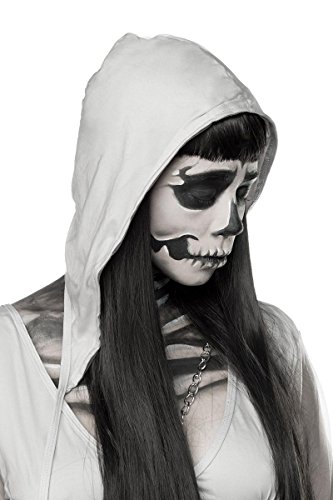 Kit complet skeleton ghost gris Atixo pour déguisement d'Halloween effrayant