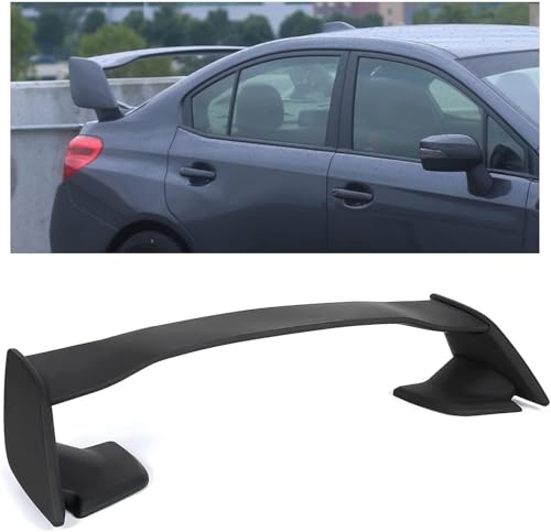 KUAFU Rear Trunk Spoiler Compatible with 2015-2021 Subaru WRX & WRX STI 4 Door Sedan, Rear Trunk Lid Spoiler Wing ABS Plastic - Matte Black