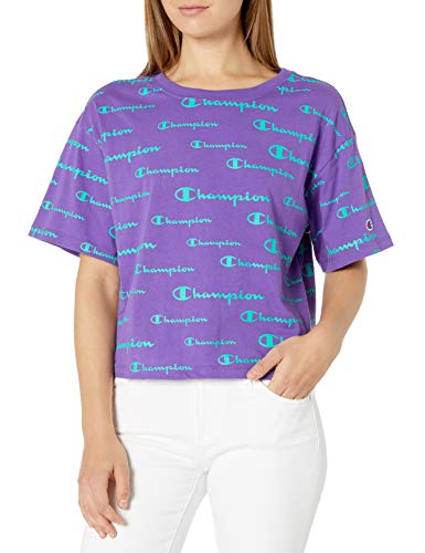 Image of Champion Women's Cropped T-Shirt, Classic Cropped Tee Shirt for Women,Crop Top T Shirts For Women