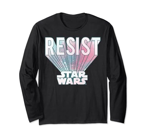 T-shirt Star Wars Resist Galaxy Logo manches longues le cadeau idéal pour collectionneur et fan