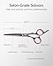 ULG Hair Cutting Scissors, Professional Hair Scissors 6.5 inch Right-Hand Razor Edge Barber Shears Salon Hair Cutting Shears Made of Japanese Stainless Steel, Hand Sharpened Black