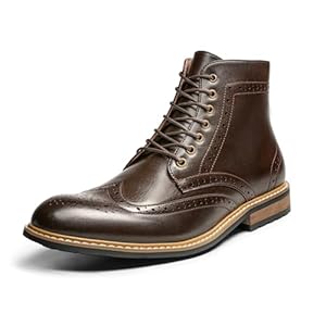 Bruno Marc Men’s Brogue Dress Boots Formal Derby Ankle Boots BERGEN-03