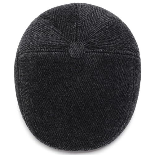 Béret épais chaud pour hommes avec protège-oreilles rétractables - 5
