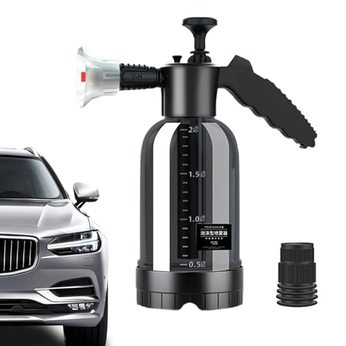 Pulverizador de espuma con bomba – Lavado de autos portátil | multiusos de alta presión | Ideal para limpieza de coches, jardines, superficies diversas | Diseño compacto fácil de usar en cual