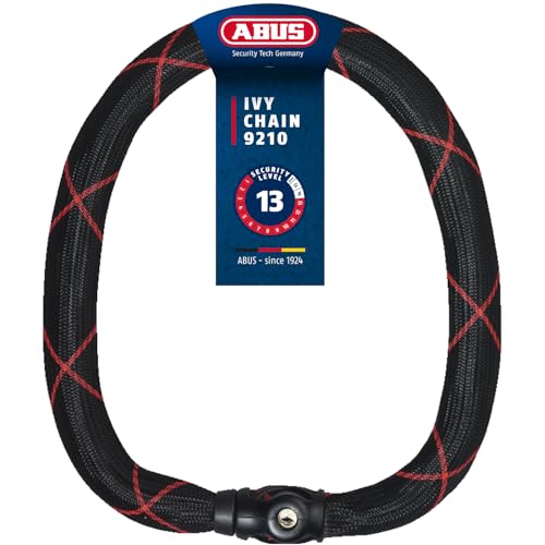 ABUS Candado de cadena Ivy Chain 9210   candado de acero endurecido para bicicletas   cadena de 10 mm de grosor   nivel de seguridad 13