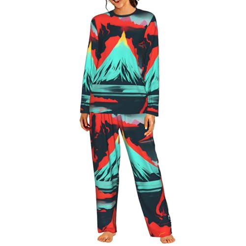 Pyjama élastique femme ensemble de nuit manches longues pour éviter l'inconfort