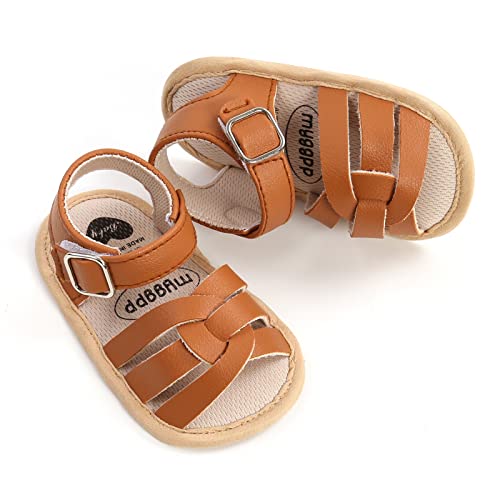 Image of RVROVIC Baby Boys Girls Sandals Premium Soft Anti-Slip Rubber Sole Infant Summer Outdoor Shoes Toddler First Walkers