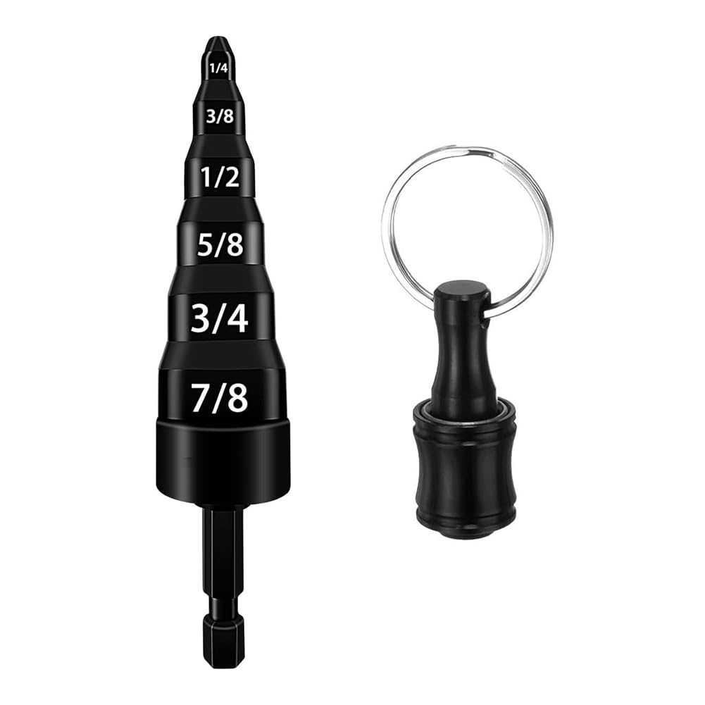 Vjsujehgy 6 In1 Swage Tube Expander Tool 1/4 Hex Drill Bit Holder Air Conditioner Copper Pipe Flaring Tool Bit
