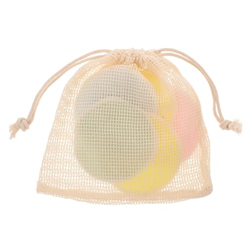 NULYLU Facial Cleaning Pads with Soft Velvet 5pcs Double-Sided Makeup Pads Washable and Reusable Stylish Design Random Color