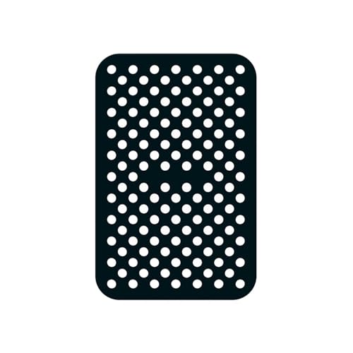 2 piezas de revestimientos de silicona reutilizables for freidoras de aire, alfombrillas rectangulares antiadherentes for horno, accesorios for freidoras de aire, alfombrillas de cesta, herramientas f