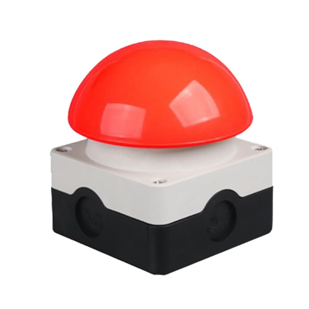 Pédale de Pied D'Arrêt D'Urgence Du Genou 1NO+1NC Bouton Champignon Étanche à Réarmement Automatique A