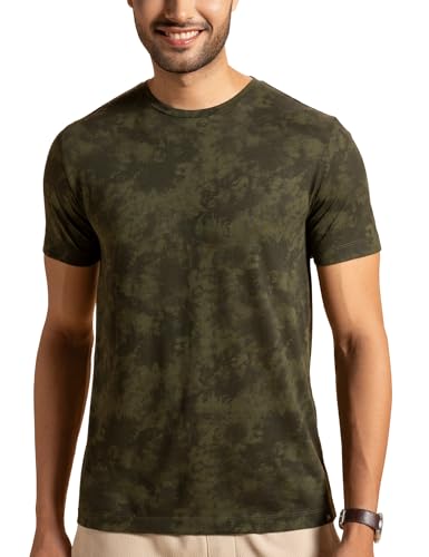 DAMENSCH Regular Fit Cotton Blend Tshirt Half Sleeve Crew Neck Co...