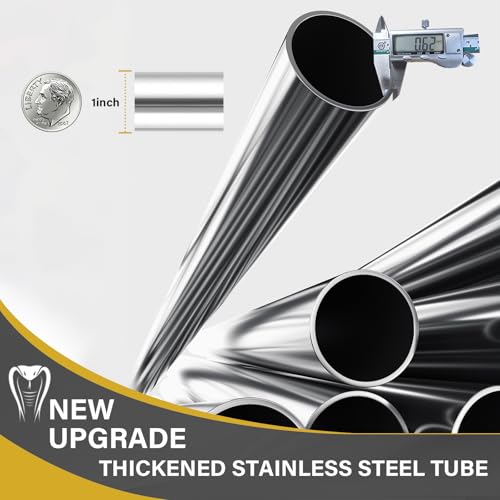 UEGHNS 175,32 cm de comprimento ajustável com espaçamento seguro, cabo de esponja de aço inoxidável,