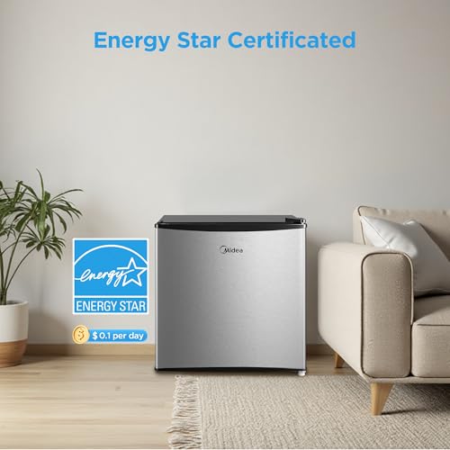 Image of Midea 1.7 Cu.ft Mini Fridge, Energy Star Certified, Low Noise for Bedroom