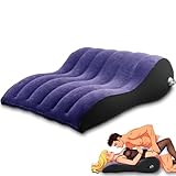 Sex Kissen Aufblasbares Sex Kissen PVC Beflocken Sex Stuhl Reise Kissen Magic Kissen Körper Unterstützung Kissen, verwendet für Paare Positionierung, tiefere Position