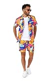 Opposuits Summer Combo Swimwear - Men's Two Piece Matching Set - Beach Swim Wear - Includes Short...