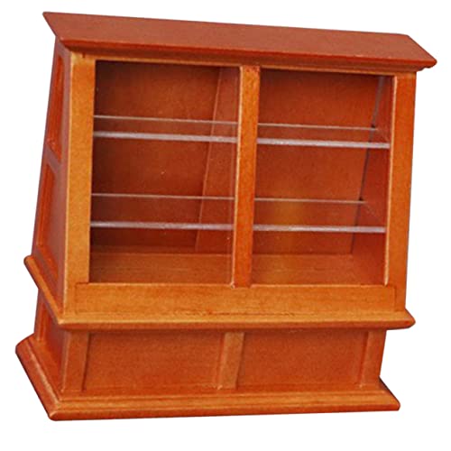 TOYANDONA Mueble para Tartas En Miniatura para Casa De Muñecas Juguetes para Minijuguetes Casa De Juguetes Minijuguetes De Comida Miniadornos Muebles para Casa De Muñecas Vitrina
