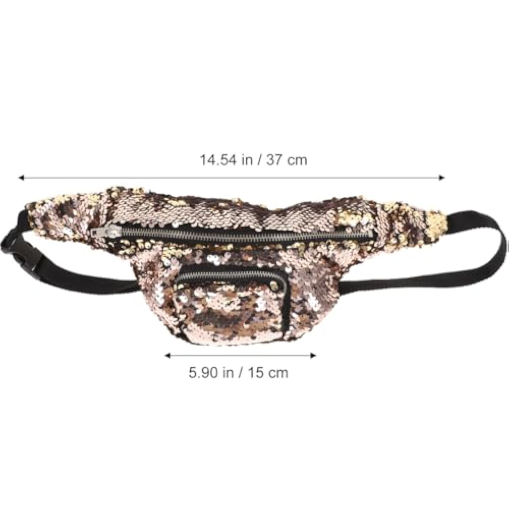 Casual Gold Sequins Fanny Pack Waist Bag